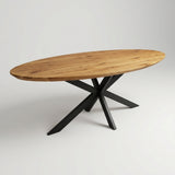 Tafel Nico - Ovaal - Massief Eikenhout
