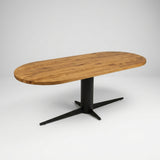 Tafel Olli - Plat Ovaal - Massief Eikenhout