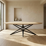 Plat ovaal Eikenhout - Matrix Star