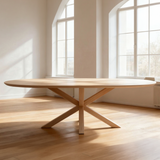 Plat ovaal Eikenhout - Matrix hout