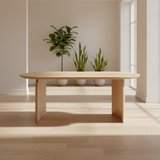 Plat ovaal Eikenhout - Luna