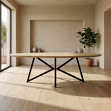 Plat ovaal Eikenhout - Matrix Vlinder