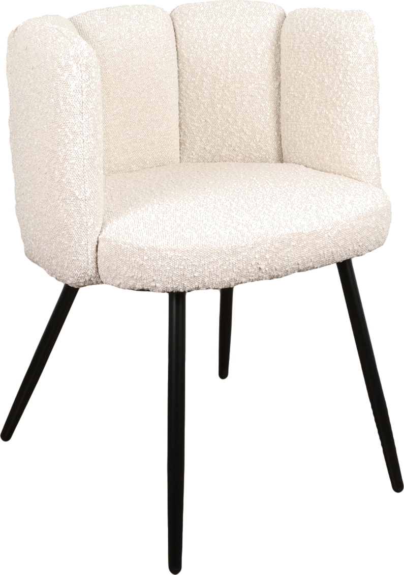 High five chair white pearl (boucle)