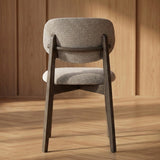 Japandi Eetkamerstoel Suna – Charcoal and Sand