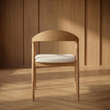 Japandi Eetkamerstoel Nagi – Natural & Beige