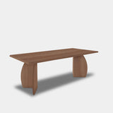 Tafel Boomstam Eikenhout - Set Driehoek - Cinnamon