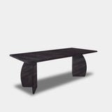Tafel Boomstam Eikenhout - Set Driehoek - Dark Grey