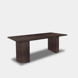 Tafel Boomstam Eikenhout - Half Rond - Dear Brown