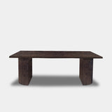 Tafel Boomstam Eikenhout - Half Rond - Dear Brown