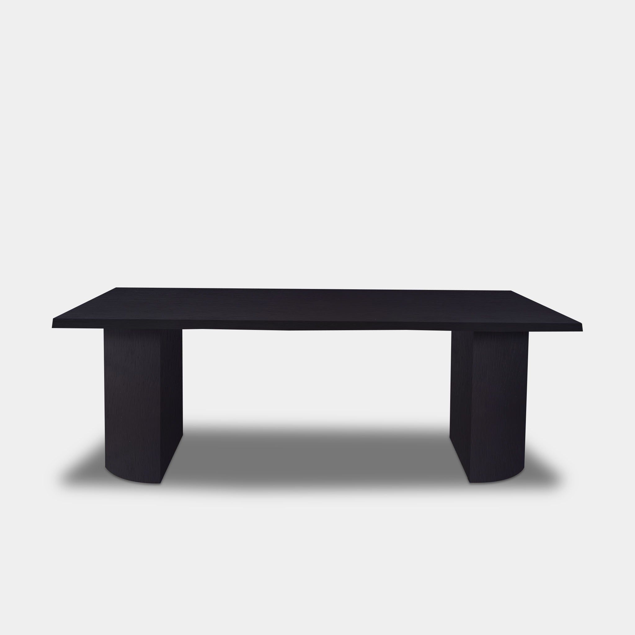 Table Tree Trunk Oak - Half Round - Dark Oak