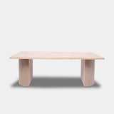 Tafel Boomstam Eikenhout - Half Rond - Onbehandeld