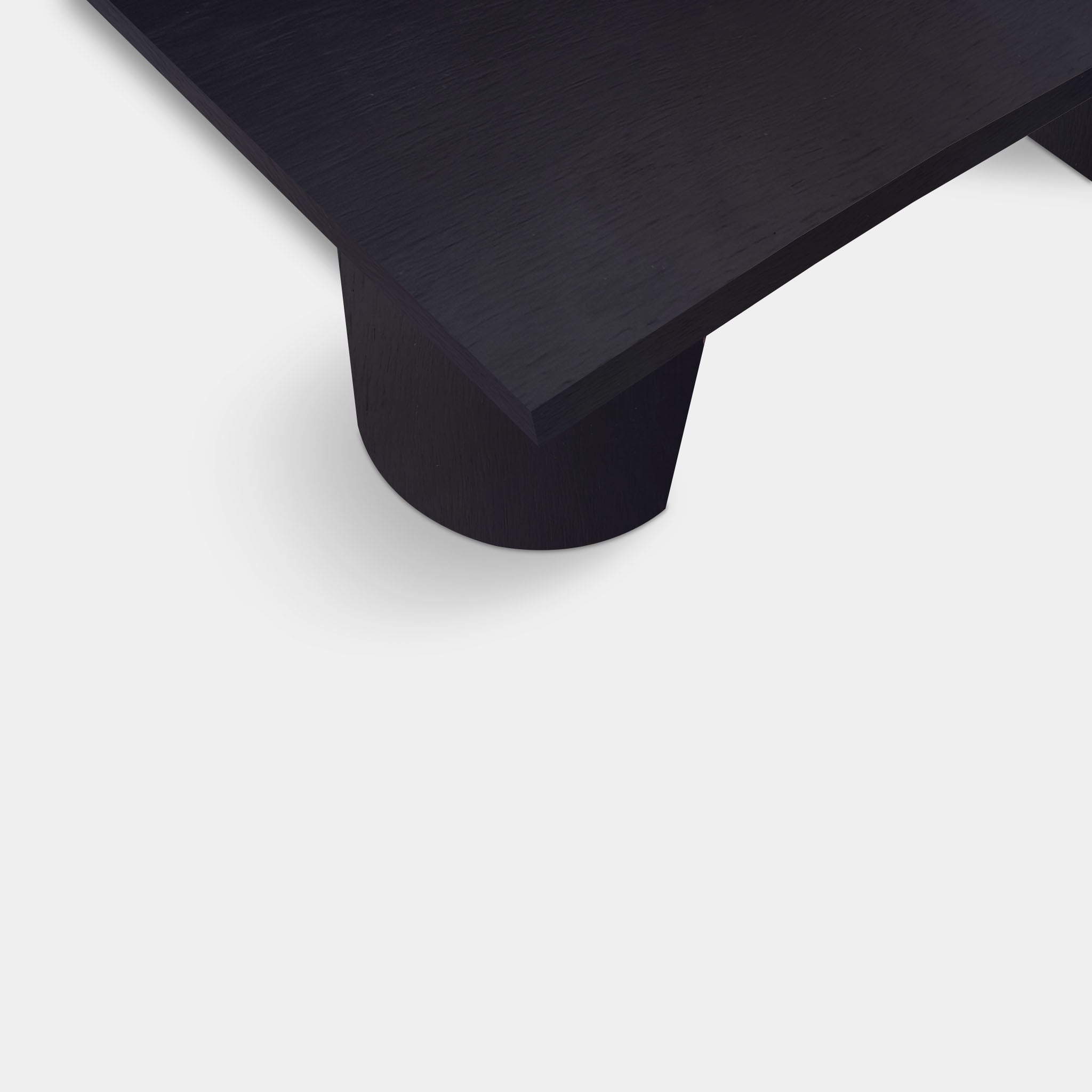 Table Tree Trunk Oak - Half Round - Dark Oak
