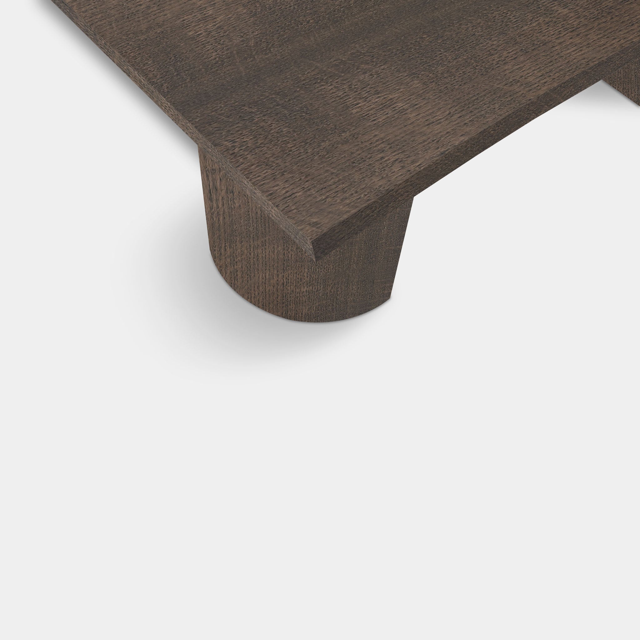 Tafel Boomstam Eikenhout - Half Rond - Zand