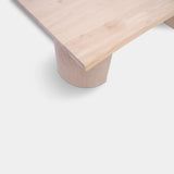Tafel Boomstam Eikenhout - Half Rond - Onbehandeld