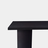 Tafel Boomstam Eikenhout - Half Rond - Donker Eiken