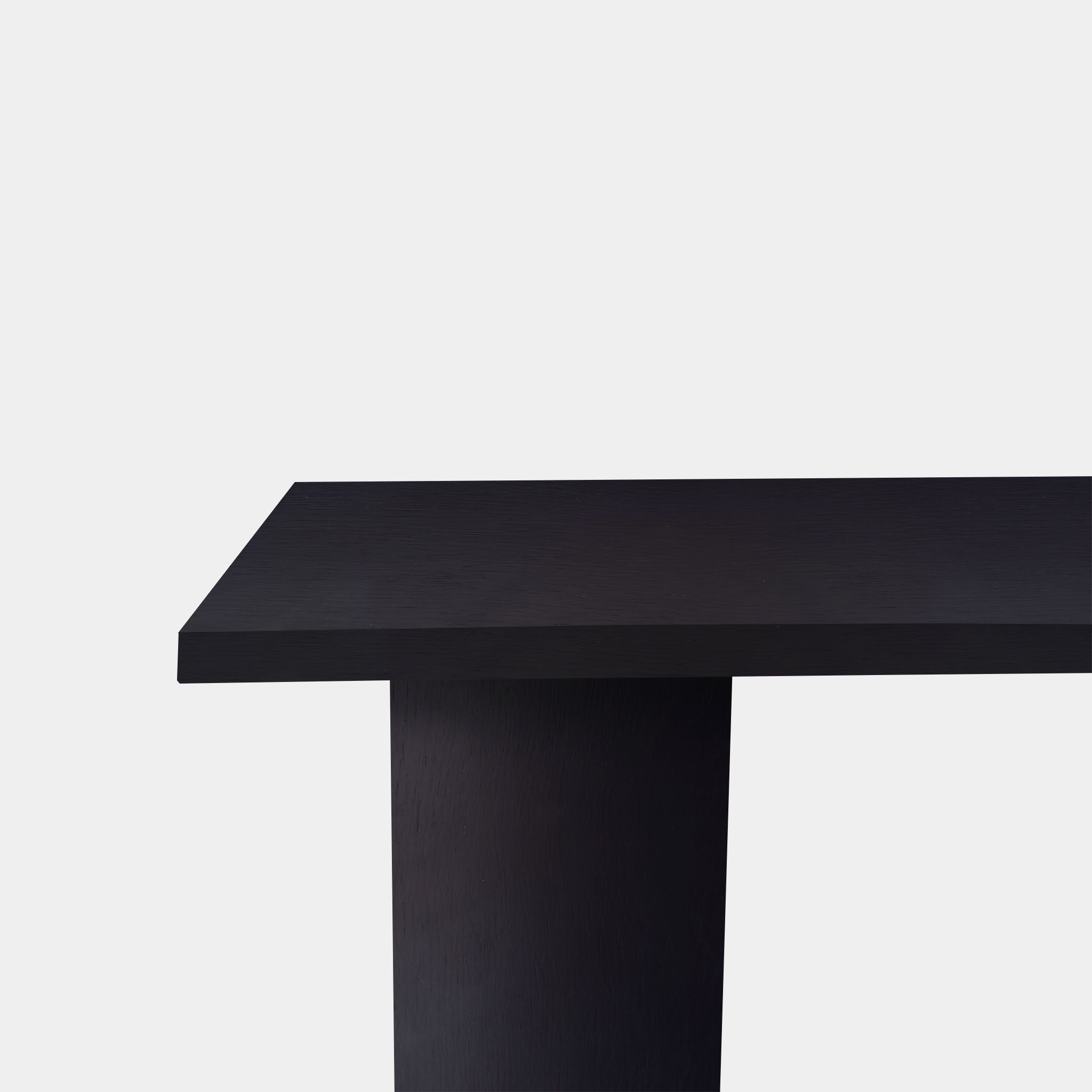 Table Tree Trunk Oak - Half Round - Dark Oak