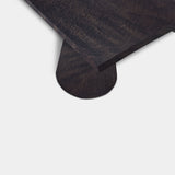 Tafel Boomstam Eikenhout - Set Kegelpoot - Dark Grey