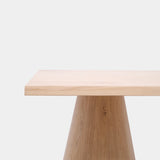 Tafel Boomstam Eikenhout - Set Kegelpoot - Onbehandeld