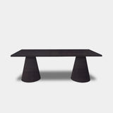 Tafel Boomstam Eikenhout - Set Kegelpoot - Night Glow