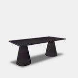 Tafel Boomstam Eikenhout - Set Kegelpoot - Night Glow