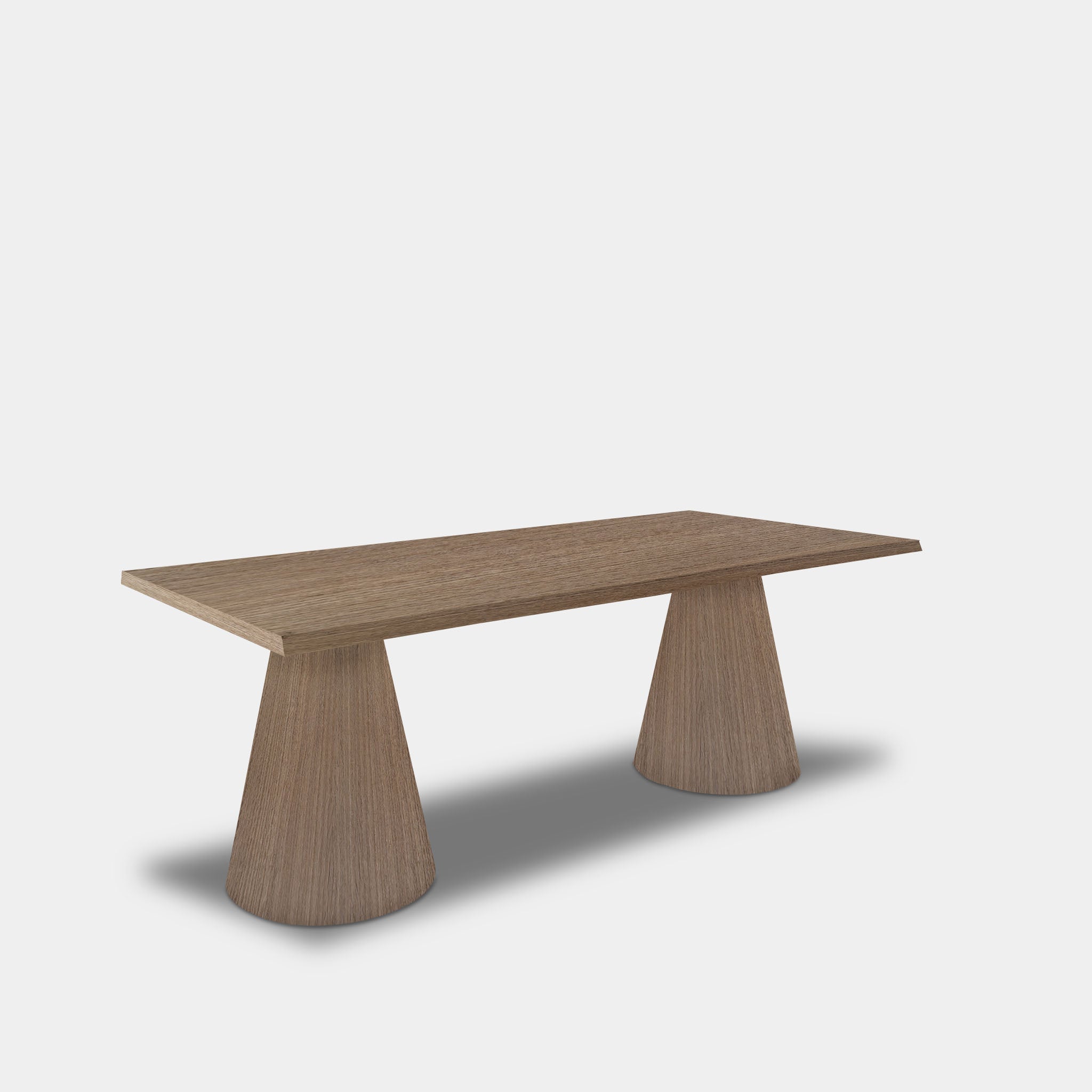 Tafel Boomstam Eikenhout - Set Kegelpoot - Pura Natura