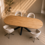 Plat ovaal Eikenhout - Matrix
