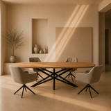 Plat ovaal Eikenhout - Matrix Star