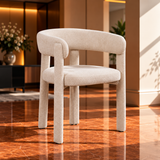 Japandi Eetkamerstoel Ritz Armleuning - Ivory