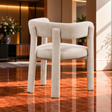 Japandi Eetkamerstoel Ritz Armleuning - Ivory