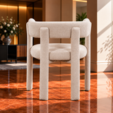 Japandi Eetkamerstoel Ritz Armleuning - Ivory