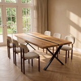 Tafel Boris - Massief wildeiken met epoxyhars