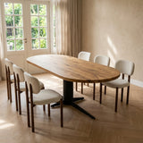Tafel Olli - Plat Ovaal - Massief Eikenhout