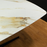 Calacatta Oro quartz stone Deens Ovaal 240x100