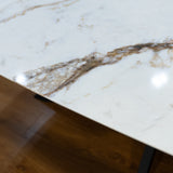 Calacatta Macchia Vecchia quartz stone Deens Ovaal 240x100