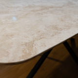 Travertin quartz stone Deens Ovaal 240x100