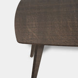 Tafel Deens Ovaal Eikenhout - Hout Onderstel - Zand