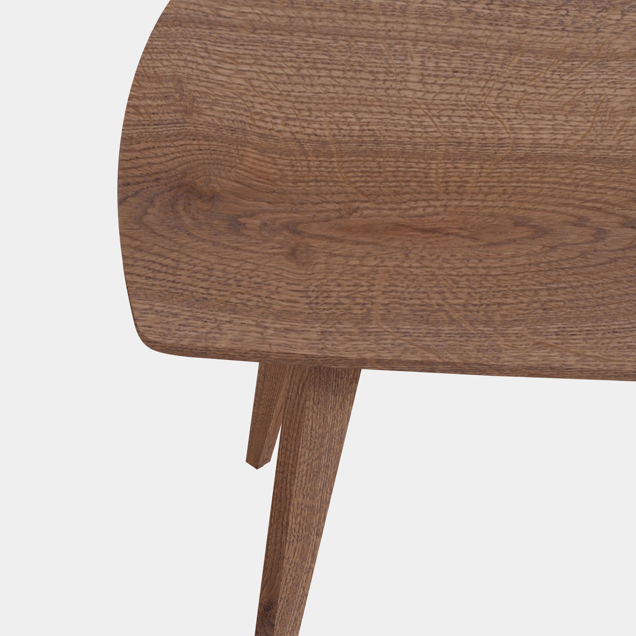 Tafel Deens Ovaal Eikenhout - Hout Onderstel - Cinnamon