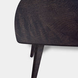 Tafel Deens Ovaal Eikenhout - Hout Onderstel - Dark Grey
