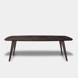 Tafel Deens Ovaal Eikenhout - Hout Onderstel - Dear Brown