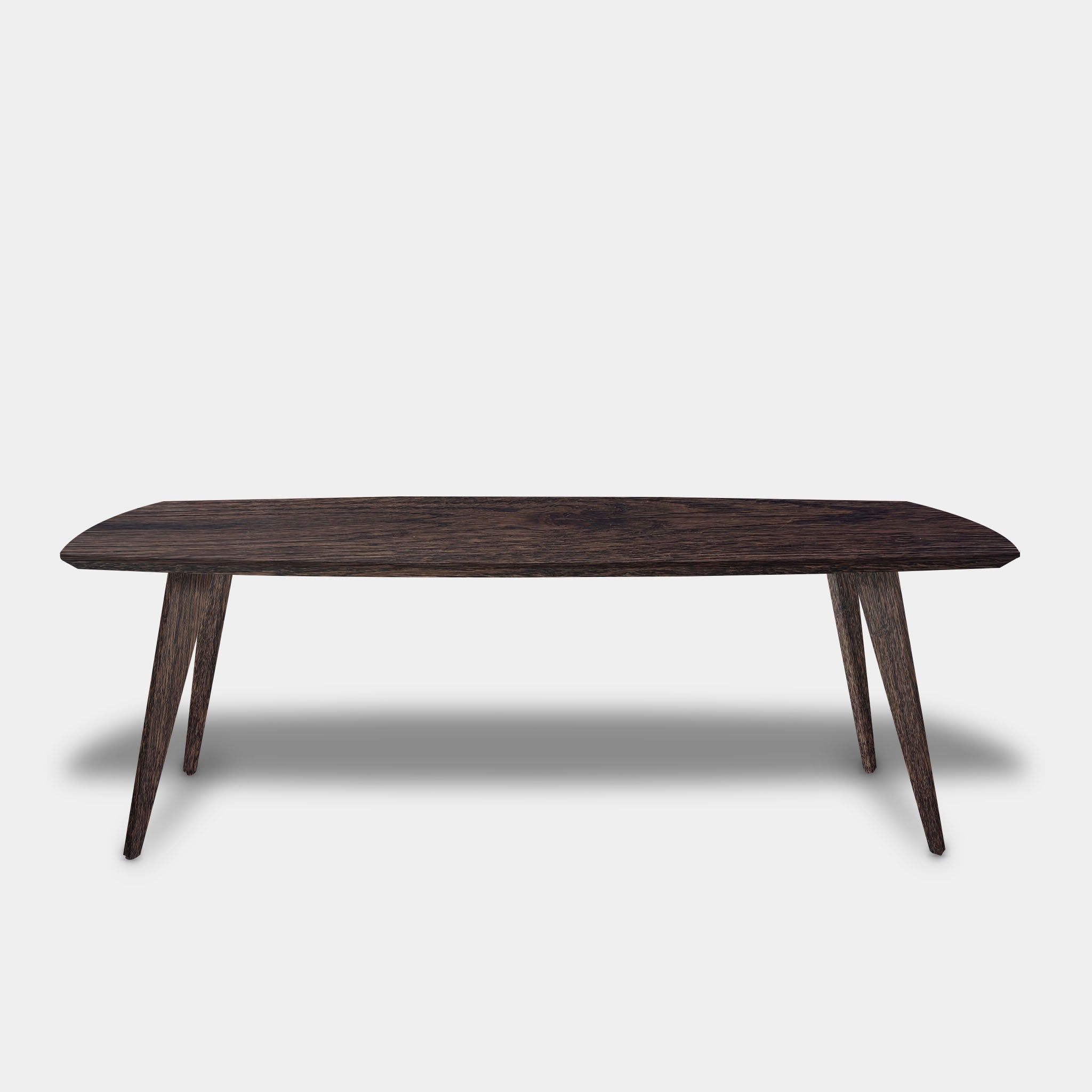 Tafel Deens Ovaal Eikenhout - Hout Onderstel - Dear Brown