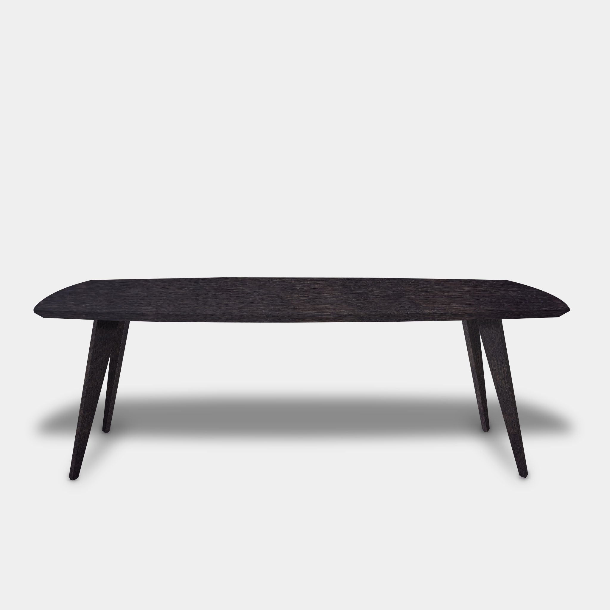 Tafel Deens Ovaal Eikenhout - Hout Onderstel - Night Glow
