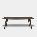 Tafel Deens Ovaal Eikenhout - Hout Onderstel - Zand