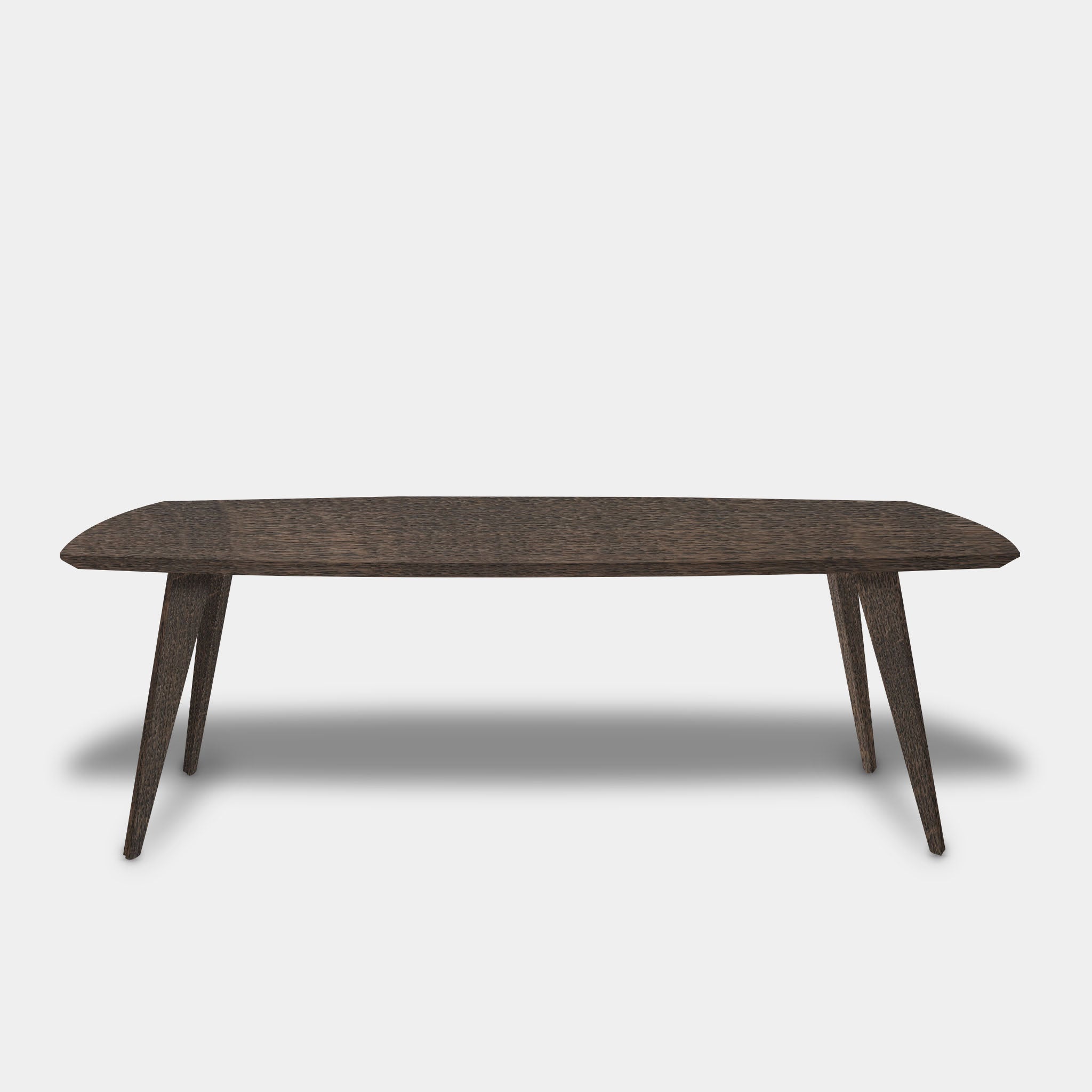 Tafel Deens Ovaal Eikenhout - Hout Onderstel - Zand