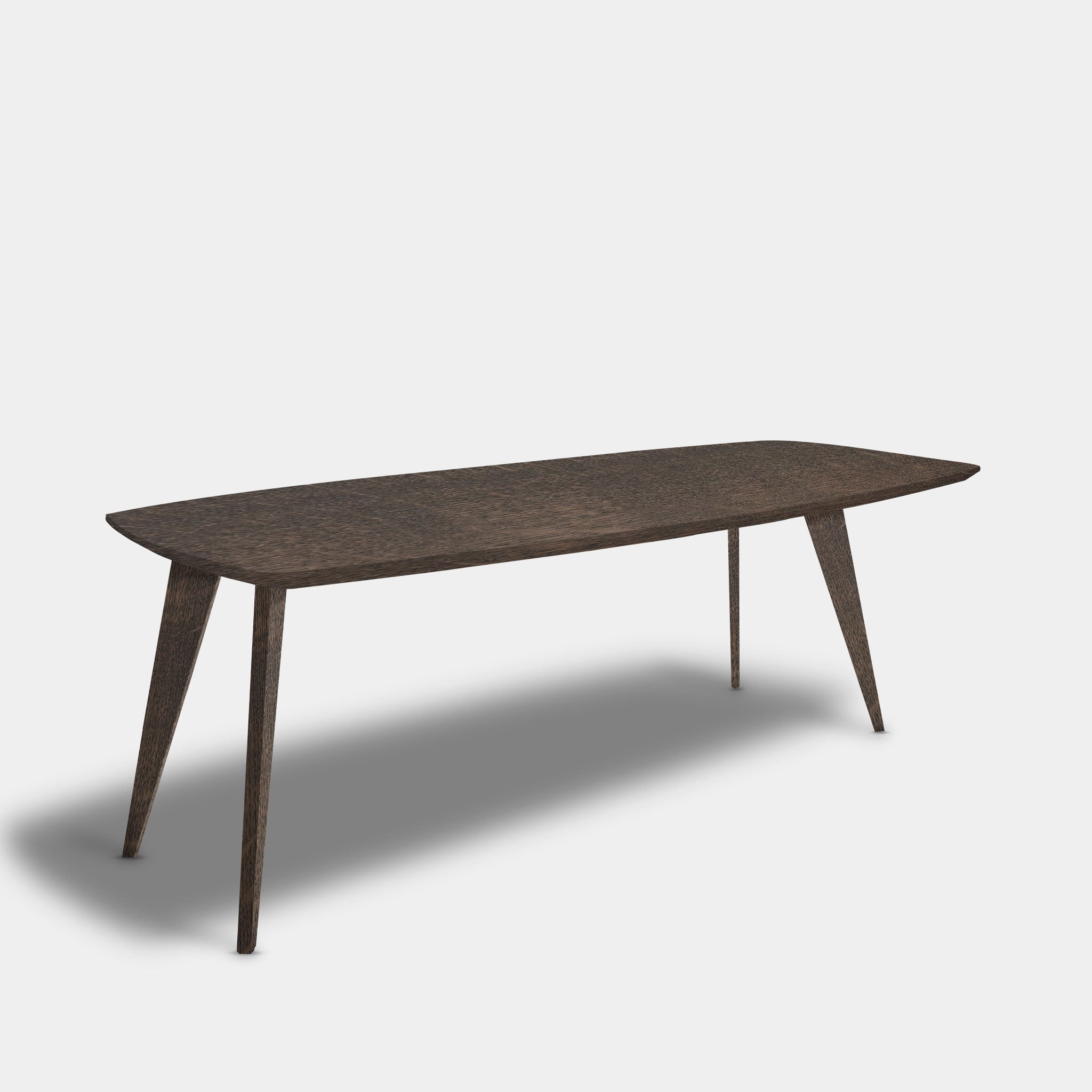 Tafel Deens Ovaal Eikenhout - Hout Onderstel - Zand