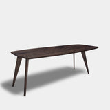 Tafel Deens Ovaal Eikenhout - Hout Onderstel - Dear Brown