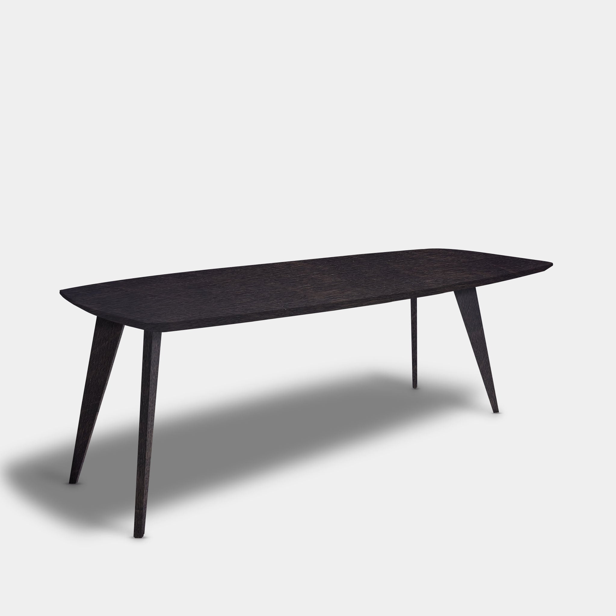 Tafel Deens Ovaal Eikenhout - Hout Onderstel - Night Glow