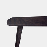 Tafel Deens Ovaal Eikenhout - Hout Onderstel - Dark Grey