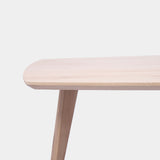 Tafel Deens Ovaal Eikenhout - Hout Onderstel - Onbehandeld