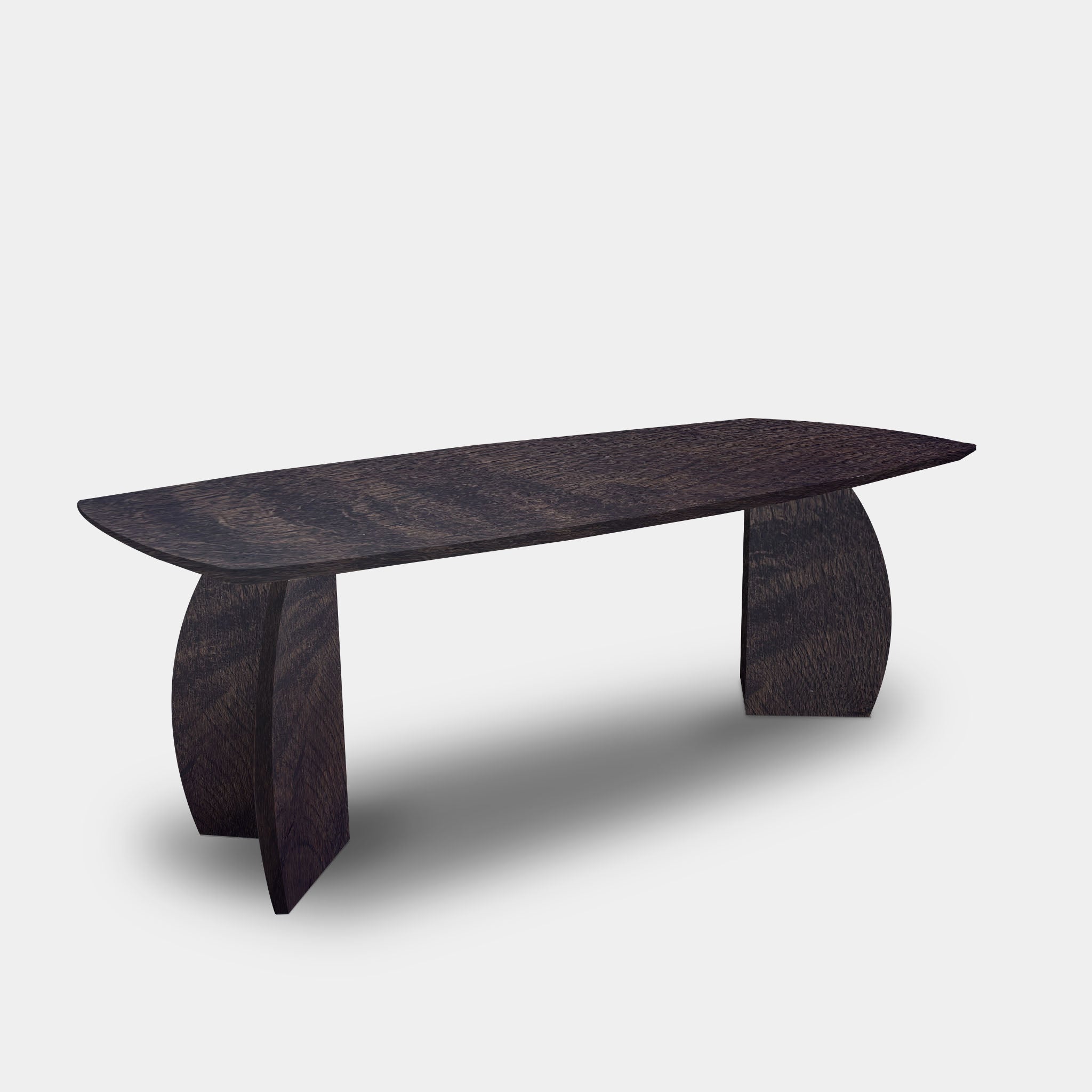 Tafel Deens Ovaal Eikenhout - Set Driehoek - Dark Grey