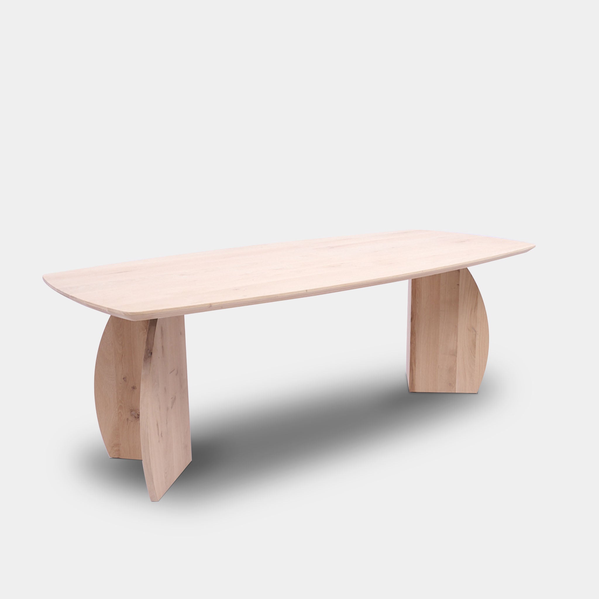 Tafel Deens Ovaal Eikenhout - Set Driehoek - Onbehandeld